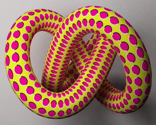 Expanding coil illusion