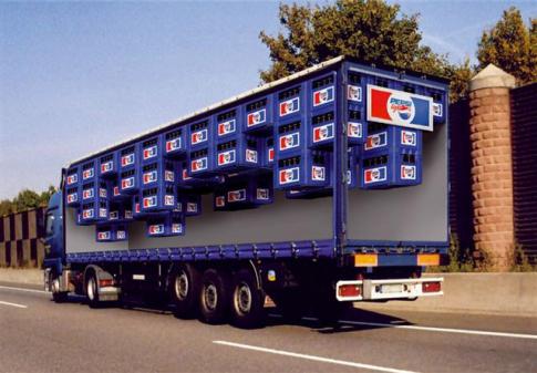 Pepsi Cases Truck