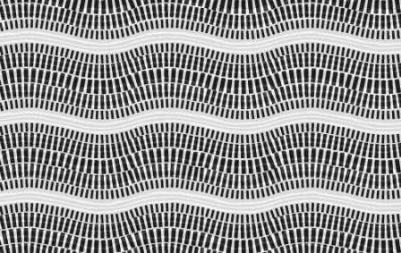 Shimmering waves illusion